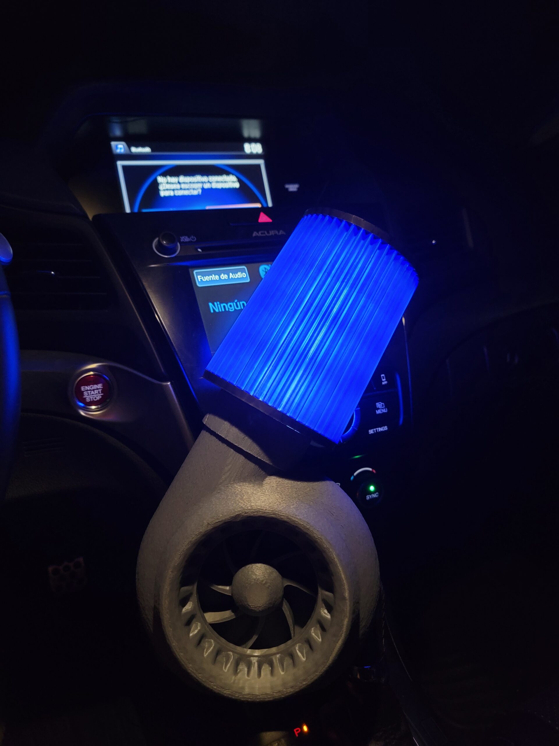 Blue filter turbo lamp
